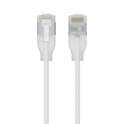 Ubiquiti UACC-Cable-Patch-EL-C6A-0.3M-W networking cable Translucent, White Cat6a