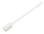 Microconnect AUDUSBFW audio cable 0.2 m 3.5mm USB Type-A White