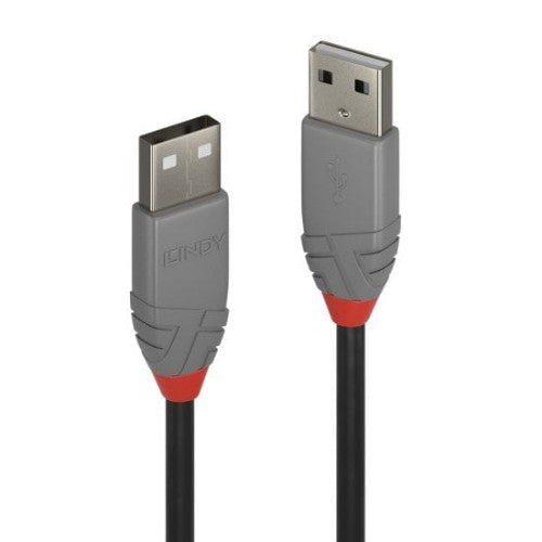 Lindy 1m USB 2.0 Type A to A Cable, Anthra Line