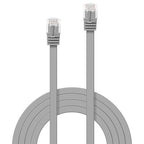 Lindy 1m Cat.6 U/UTP Flat Network Cable, Grey