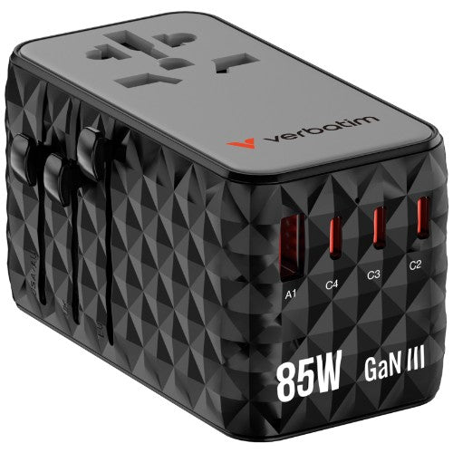 Verbatim Charge 'n' Travel Diamond 85W Retractable Cable CNT-02