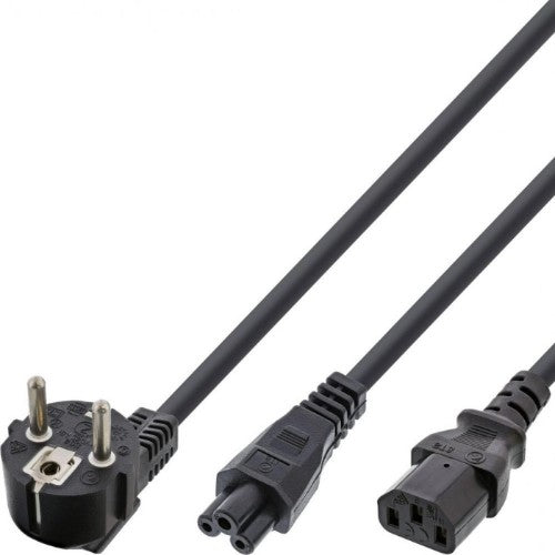 Microconnect PE011418 power cable Black 1.8 m Power plug type E+F C13 coupler + C5 coupler
