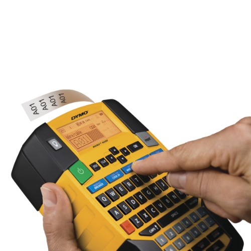 DYMO Rhino 4200 Industrial Label Maker Kit Case | QWERTY Keyboard & Time-Saving Hot Keys | Durable Label Printer for Job Sites and Heavy-Duty Labelling Jobs