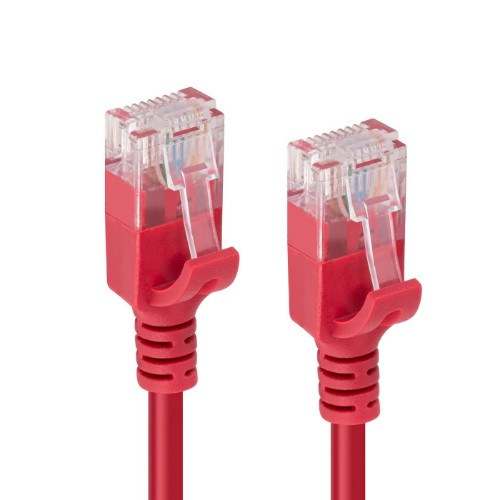 Microconnect V-UTP6A015R-SLIM networking cable Red 1.5 m Cat6a U/UTP (UTP)