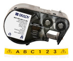 Brady M4C-500-595-YL-BK printer label Black, Yellow Self-adhesive printer label