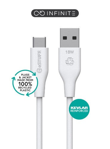 eSTUFF ES605170-BULK USB cable USB 2.0 1 m USB C USB A 60 W White