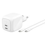 Belkin WCH020KQ2MWH-B6 mobile device charger Universal White AC Fast charging Indoor