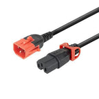 Microconnect MC-DUALC14C15-1M power cable Black C15 coupler C14 coupler