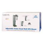 LogiLink EO0005 CPU holder Desk-mounted CPU holder Black