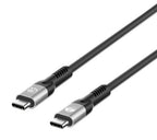Manhattan Fast USB-C to USB-C Cable (240W), 1m, 240W Laptop Charging + High-Speed Data & Video, Works with ALL Laptops (Note additional USB-C 240W wall charger needed), 40 Gbps Ultra-Fast Transfers, Black, 3 year Warranty