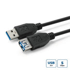 Microconnect USB3.0AAF05B USB cable USB 3.2 Gen 1 (3.1 Gen 1) 0.5 m USB A Black