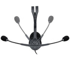 Logitech 981-000612 headphones/headset Wired Head-band Office/Call center Black