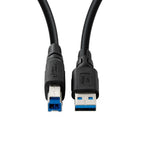 Microconnect USB3.0AB2B-LSZH USB cable USB 3.2 Gen 1 (3.1 Gen 1) 2 m USB A USB B Black