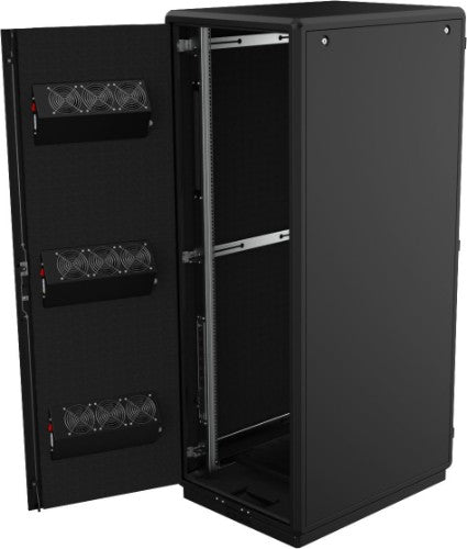 Lanview RDLAK26U758BL rack cabinet 26U Freestanding rack Black