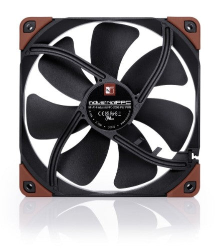 Noctua NF-A14 INDUSTRIALPPC-2000 Computer case Fan 14 cm Black, Brown 1 pc(s)
