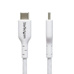 StarTech.com 6.6ft (2m) USB-C Charging Cable, Charge & Sync, 60W (3A) PD, USB 2.0 Laptop Charger Cable - White USB C Charging Cord