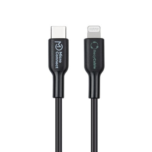 Microconnect ECO-USB3.1CL1 lightning cable 1 m Black