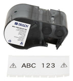 Brady M5C-1500-595-WT-BK printer label Black, White Self-adhesive printer label