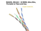 Equip Cat.6A U/UTP Slim Patch Cable, 0.15m, Black