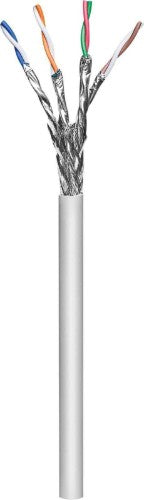 Intellinet Network Bulk Cat7 Cable, 23 AWG, Solid Wire, 100m, Grey, Copper, S/FTP, LSZH, CPR-Dca Rated, Roll