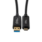 Microconnect MC-USB3.2CA15OP USB cable USB 3.2 Gen 2 (3.1 Gen 2) 15 m USB A USB C Black