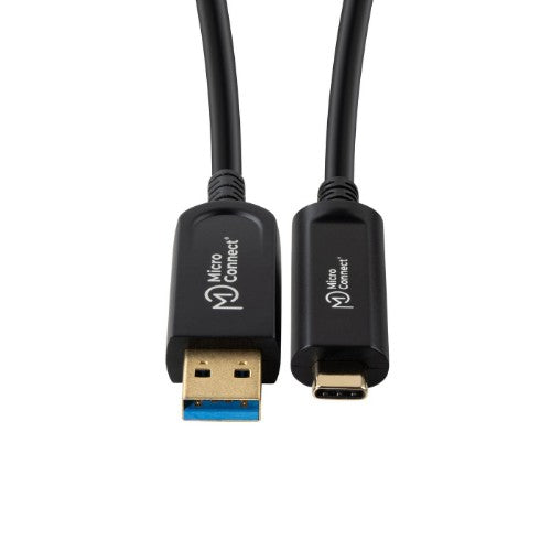 Microconnect MC-USB3.2CA20OP USB cable USB 3.2 Gen 2 (3.1 Gen 2) 20 m USB A USB C Black