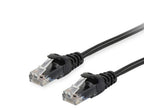 Equip Cat.6A U/UTP Patch Cable, 0.15m, Black