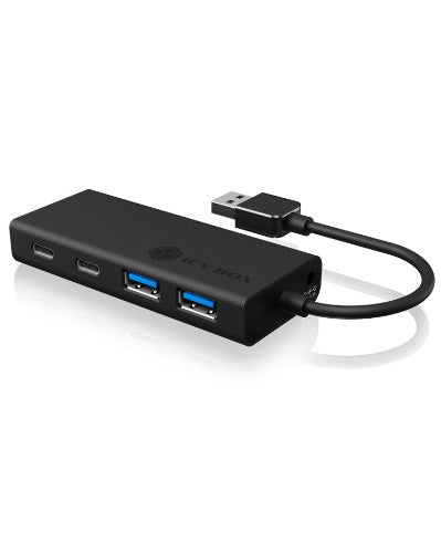 ICY BOX IB-HUB1426-U3 USB 3.2 Gen 1 (3.1 Gen 1) Type-A 5000 Mbit/s Black
