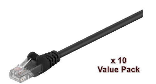 Microconnect V-UTP503SVP networking cable Black 3 m Cat5e U/UTP (UTP) Round