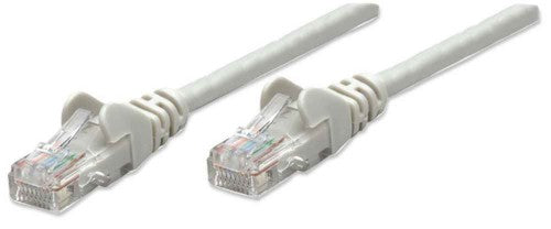 Intellinet Network Patch Cable, Cat6, 2m, Grey, CCA, U/UTP, PVC, RJ45, Gold Plated Contacts, Snagless, Booted, Lifetime Warranty