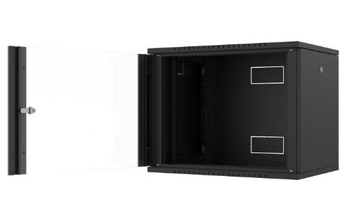 Lanview RWF09U45BL rack cabinet 9U Wall mounted rack Black