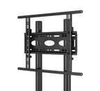 B-Tech Large Universal Flat Screen Trolley / Floor Stand (VESA 600 x 400) - 1.6m Ø50mm Poles