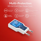 Equip 2-Port 20W GaN Slim USB PD Charger, USB-C x1, USB-A x1