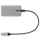 StarTech.com 4-Port USB Hub - USB 3.0 5Gbps, Bus Powered, USB-A to 4x USB-A Hub w/ Optional Auxiliary Power Input - Portable Desktop/Laptop USB Hub, 1ft/30cm Cable, USB Expansion Hub