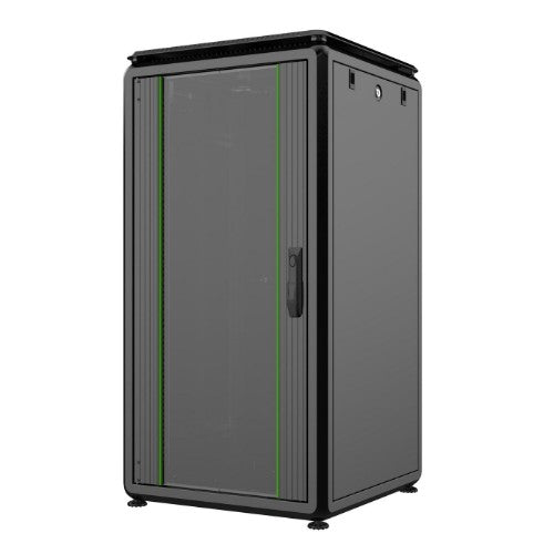 Lanview RDL22U66BL rack cabinet 22U Freestanding rack Black