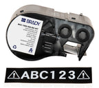 Brady M4C-1000-595-BK-WT printer label Black, White Self-adhesive printer label