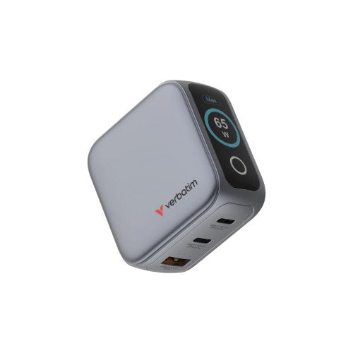 Verbatim Mini GaN Charger 65W with Display