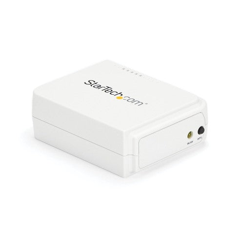 StarTech.com 1 Port USB Wireless N Network Print Server with 10/100 Mbps Ethernet Port - 802.11 b/g/n - TAA