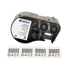 Brady M4-49-422 printer label Black, White Self-adhesive printer label