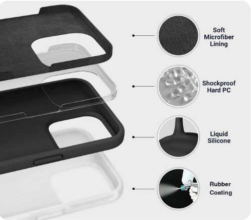 eSTUFF ES67120053-BULK mobile phone case Cover Black