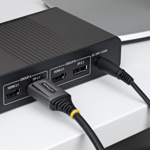 StarTech.com 2m DisplayPort 2.1 Cable, VESA Certified DP54 DisplayPort Cable, Uncompressed 8K 60Hz, 10K 60Hz/8K 144Hz/4K 240Hz w/DSC 1.2a, DP 2.1 Monitor Cord