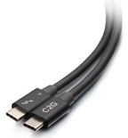 C2G 2.6ft (0.8m) ThunderboltTM 4 USB-C® Cable (40Gbps)