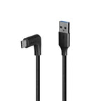 Lindy 1.5m USB 3.2 Type A to C Cable, 90° Right Angle, 10Gbps