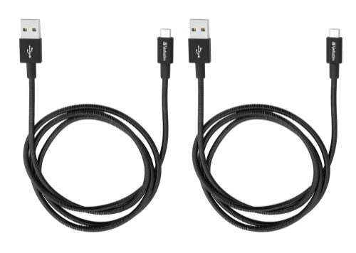 Verbatim 48874 USB cable 1 m USB 3.2 Gen 1 (3.1 Gen 1) Micro-USB A USB A Black