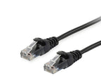Equip Cat.6A U/UTP Patch Cable, 0.15m, Black