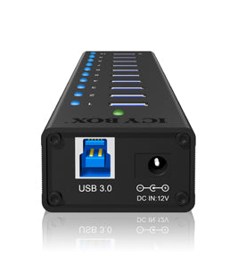 ICY BOX IB-AC6110 USB 3.2 Gen 1 (3.1 Gen 1) Type-B 5000 Mbit/s Black