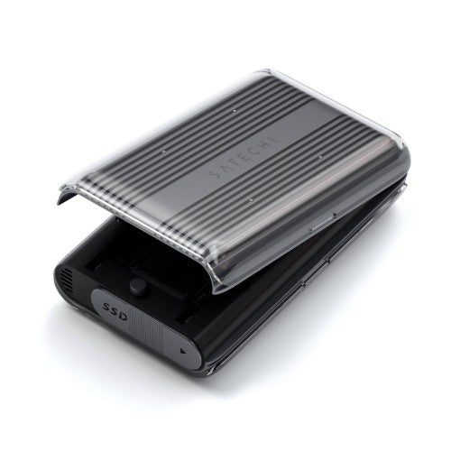 Satechi USB4 NVMe SSD Pro SSD enclosure Grey, Transparent