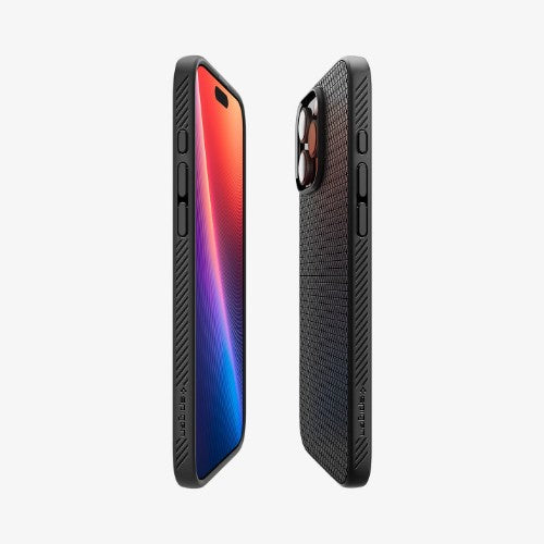 Spigen Liquid Air mobile phone case 16 cm (6.3") Cover Black