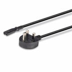 Lindy 1m UK 3 Pin Plug To IEC C7 Mains Power Cable, Black