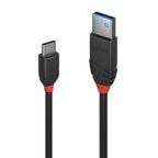 Lindy 1m USB 3.2 Type A to C Cable, 10Gbps, Black Line
